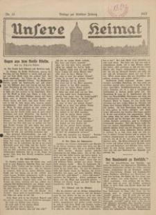 Unsere Heimat. Beilage zur K&ouml;sliner Zeitung Nr. 10/1923