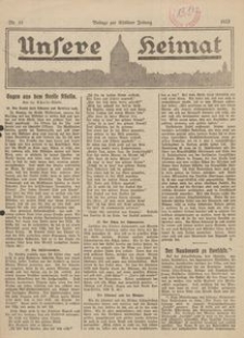 Unsere Heimat. Beilage zur Kösliner Zeitung Nr. 10/1923