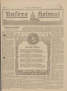 Unsere Heimat. Beilage zur K&ouml;sliner Zeitung Nr. 4/1922