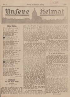 Unsere Heimat. Beilage zur K&ouml;sliner Zeitung Nr. 6/1922