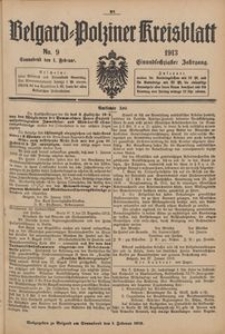Belgard-Polziner Kreisblatt, 1913, Nr 9