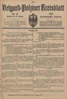 Belgard-Polziner Kreisblatt, 1913, Nr 16