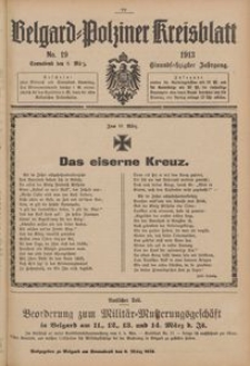 Belgard-Polziner Kreisblatt, 1913, Nr 19