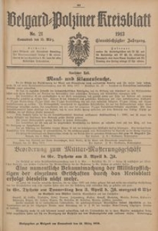Belgard-Polziner Kreisblatt, 1913, Nr 21
