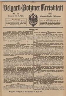 Belgard-Polziner Kreisblatt, 1913, Nr 32