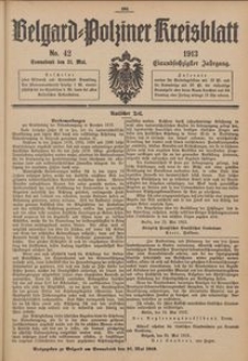 Belgard-Polziner Kreisblatt, 1913, Nr 42