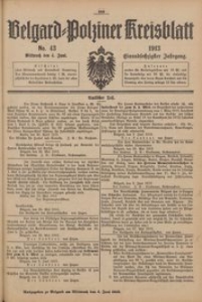 Belgard-Polziner Kreisblatt, 1913, Nr 43