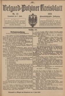 Belgard-Polziner Kreisblatt, 1913, Nr 44