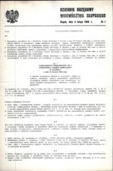 Dziennik Urzędowy Województwa Słupskiego. Nr 1/1988