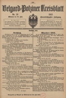 Belgard-Polziner Kreisblatt, 1913, Nr 59