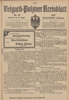 Belgard-Polziner Kreisblatt, 1913, Nr 66