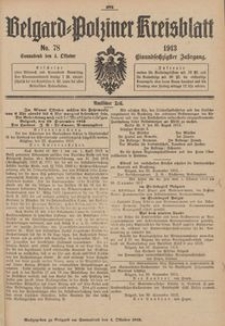 Belgard-Polziner Kreisblatt, 1913, Nr 78