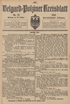 Belgard-Polziner Kreisblatt, 1913, Nr 83