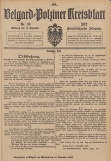 Belgard-Polziner Kreisblatt, 1913, Nr 89