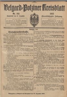 Belgard-Polziner Kreisblatt, 1913, Nr 102