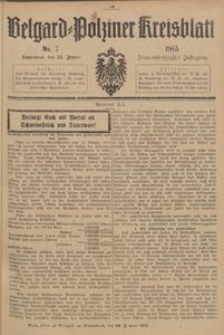 Belgard-Polziner Kreisblatt, 1915, Nr 7