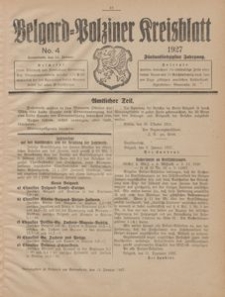 Belgard-Polziner Kreisblatt, 1927, Nr 4