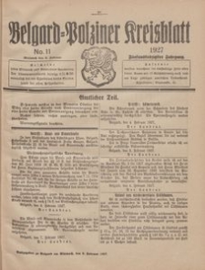 Belgard-Polziner Kreisblatt, 1927, Nr 11