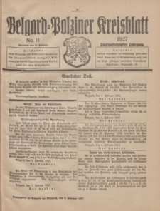 Belgard-Polziner Kreisblatt, 1927, Nr 11