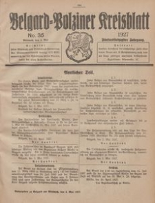 Belgard-Polziner Kreisblatt, 1927, Nr 35