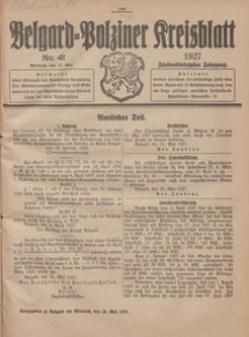 Belgard-Polziner Kreisblatt, 1927, Nr 41