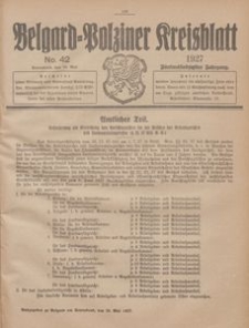 Belgard-Polziner Kreisblatt, 1927, Nr 42