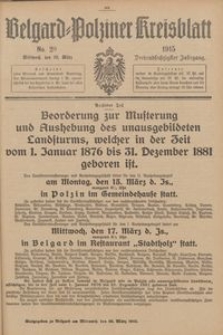 Belgard-Polziner Kreisblatt, 1915, Nr 20
