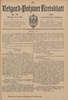 Belgard-Polziner Kreisblatt, 1915, Nr 24