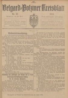 Belgard-Polziner Kreisblatt, 1915, Nr 33