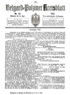 Belgard-Polziner Kreisblatt, 1915, Nr 48
