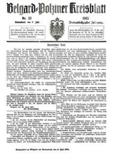 Belgard-Polziner Kreisblatt, 1915, Nr 53