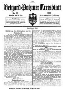 Belgard-Polziner Kreisblatt, 1915, Nr 60