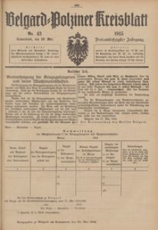 Belgard-Polziner Kreisblatt, 1915, Nr 43
