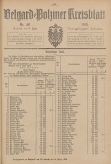 Belgard-Polziner Kreisblatt, 1915, Nr 46