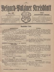 Belgard-Polziner Kreisblatt, 1927, Nr 45