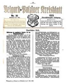 Belgard-Polziner Kreisblatt, 1923, Nr 36