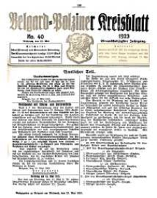 Belgard-Polziner Kreisblatt, 1923, Nr 40