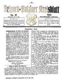 Belgard-Polziner Kreisblatt, 1923, Nr 57