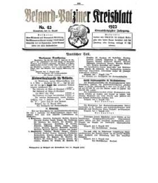 Belgard-Polziner Kreisblatt, 1923, Nr 63