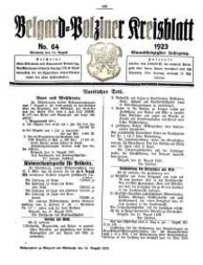 Belgard-Polziner Kreisblatt, 1923, Nr 64