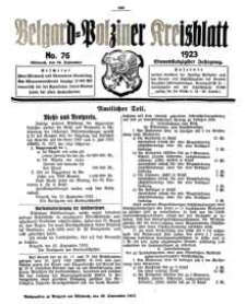 Belgard-Polziner Kreisblatt, 1923, Nr 76
