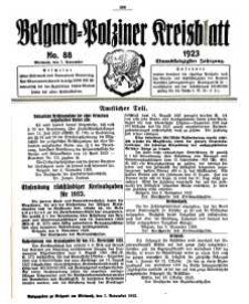 Belgard-Polziner Kreisblatt, 1923, Nr 88