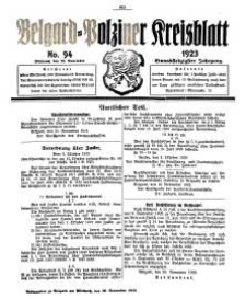 Belgard-Polziner Kreisblatt, 1923, Nr 94