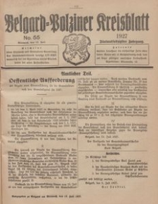 Belgard-Polziner Kreisblatt, 1927, Nr 55