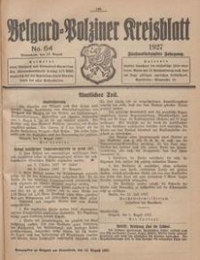 Belgard-Polziner Kreisblatt, 1927, Nr 64