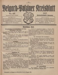 Belgard-Polziner Kreisblatt, 1927, Nr 66