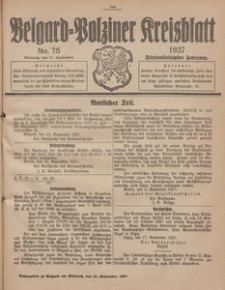 Belgard-Polziner Kreisblatt, 1927, Nr 75