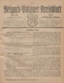 Belgard-Polziner Kreisblatt, 1927, Nr 76