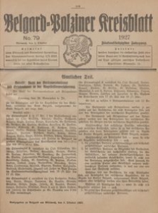 Belgard-Polziner Kreisblatt, 1927, Nr 79