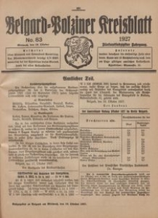 Belgard-Polziner Kreisblatt, 1927, Nr 83